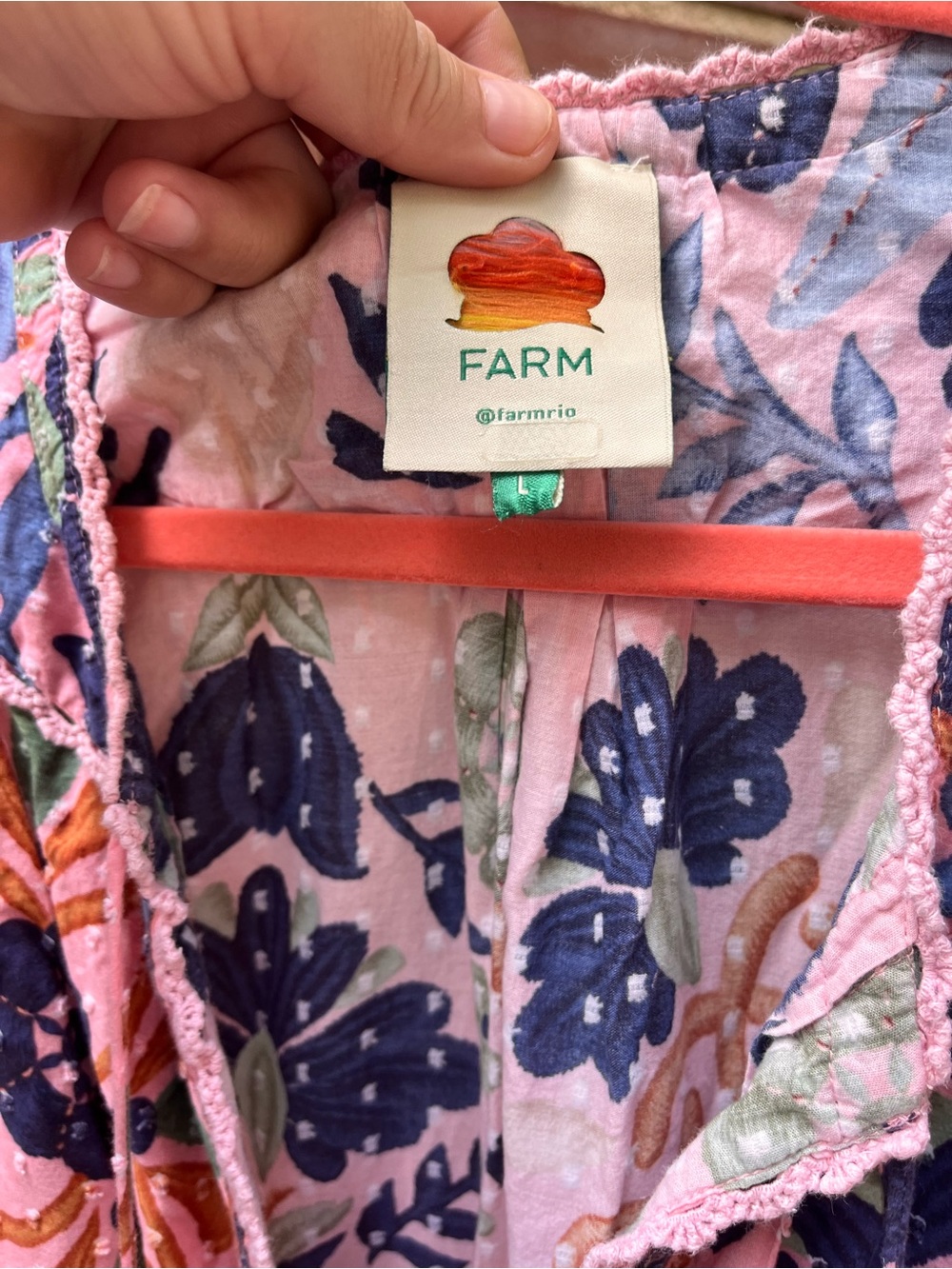 FARM Rio Seashell Cotton Mini Dress - Picture 11 of 16